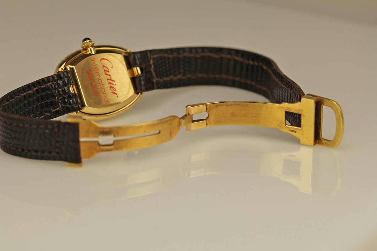 Cartier Lady's Yellow Gold Baignoire Wristwatch 3