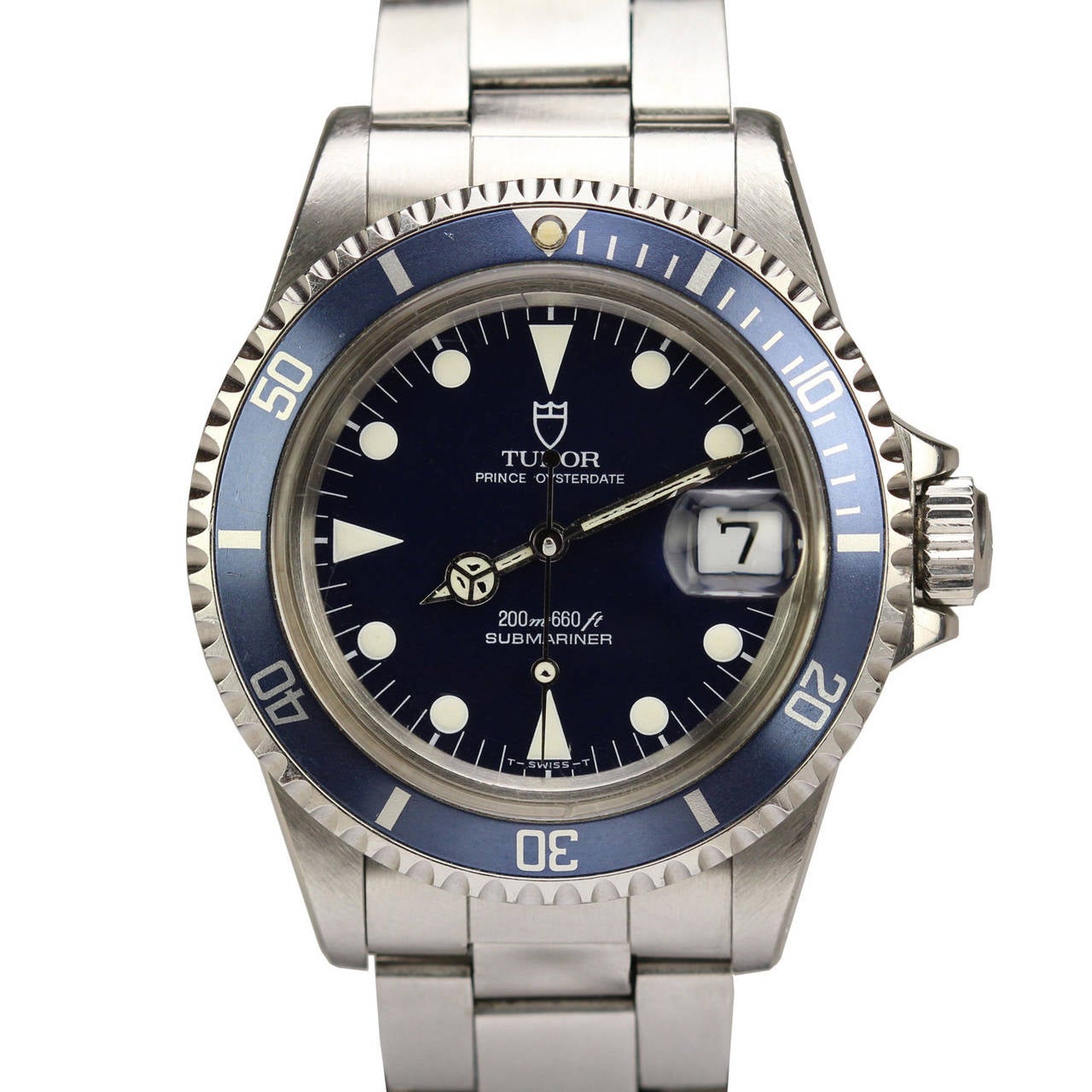 Tudor Stainless Steel Prince Oysterdate Submariner Wristwatch Ref 79090