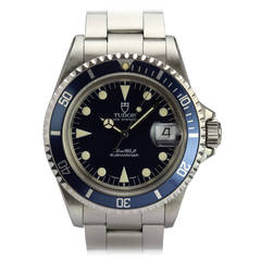 Tudor Stainless Steel Prince OysterDate Submariner Wristwatch Ref 79090