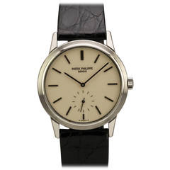 Vintage Patek Philippe Stainless Steel Calatrava Japanese Special Edition Wristwatch