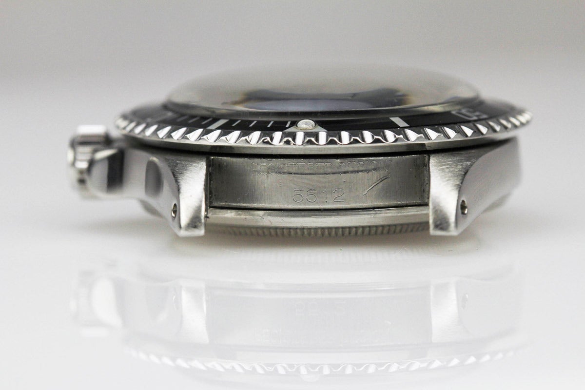 Rolex Stainless Steel Gilt Dial Submariner Wristwatch Ref 5512 1
