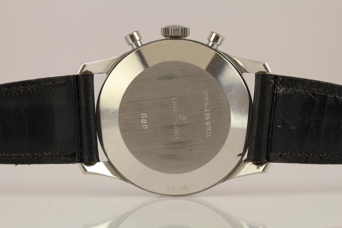 Men's Breitling Stainless Steel Navitimer Chronograph Wristwatch c. 1955