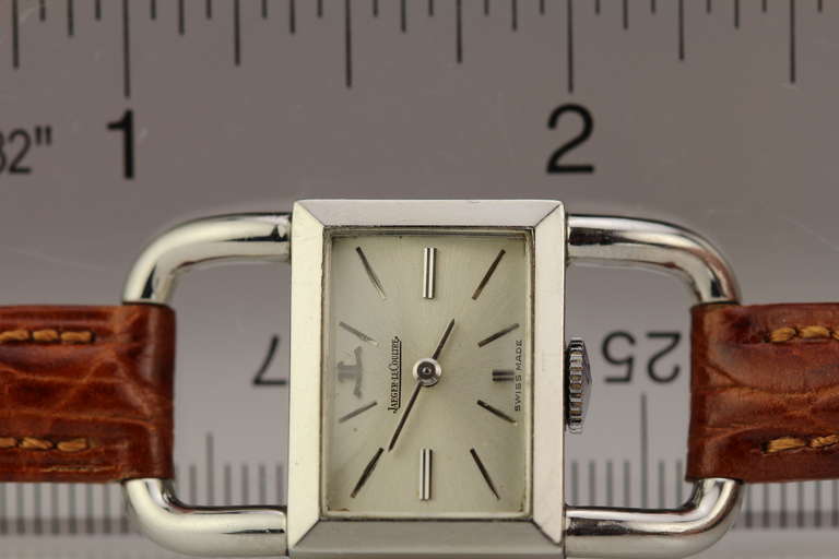 JAEGER-LECOULTRE for Hermes Paris in Stainless Steel In Good Condition In Miami Beach, FL