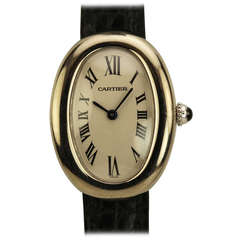 Cartier Lady's White Gold Baignoire Wristwatch circa 2000s