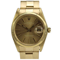 Rolex Yellow Gold Date Wristwatch Ref 1503 circa 1978