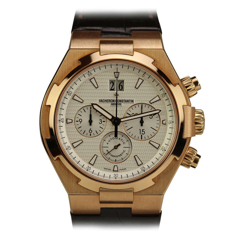 Vacheron Constantin Rose Gold Overseas Chronograph Wristwatch circa 2010s