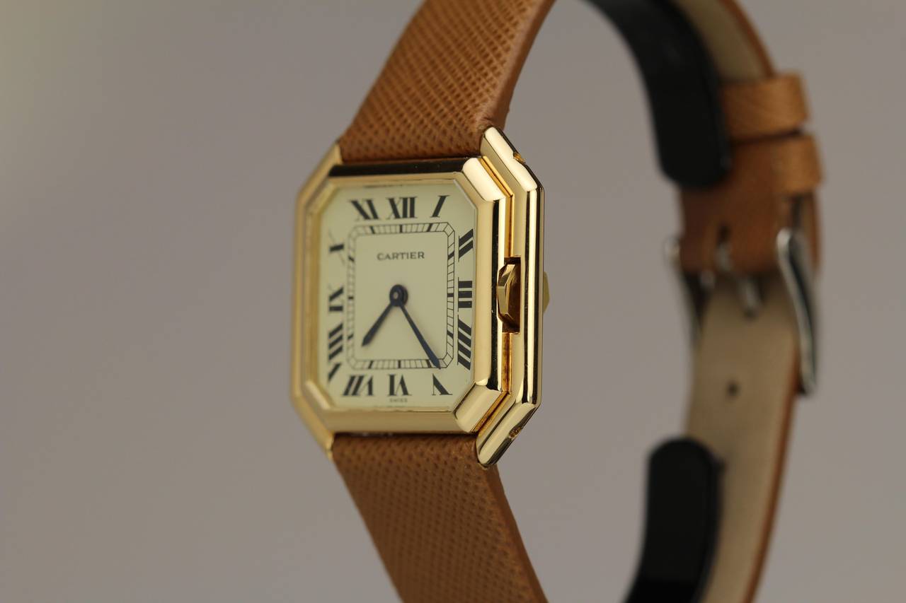Cartier Yellow Gold Ceinture Automatic Wristwatch 1