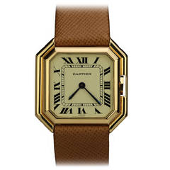 Cartier Yellow Gold Ceinture Automatic Wristwatch