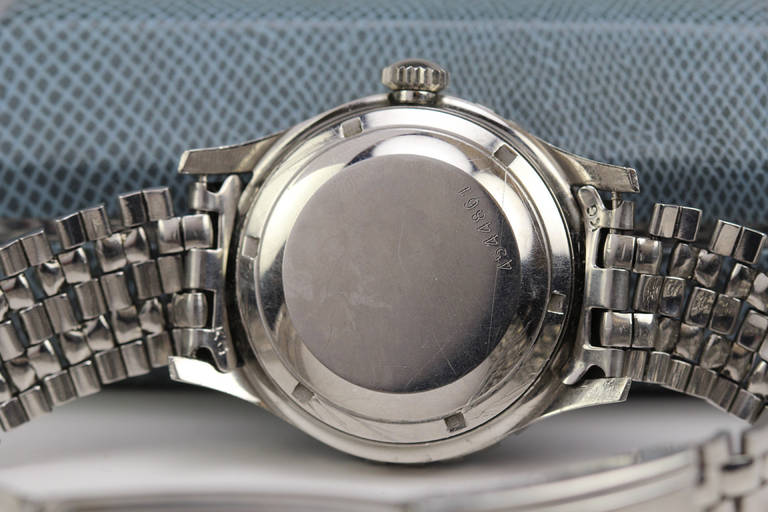 Eterna Stainless Steel Eternamatic Super Kon Tiki Wristwatch circa 1960s 1