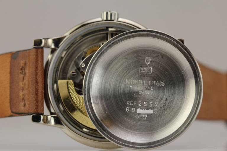 Patek Philippe White Gold Wristwatch Ref 2552 circa 1950s 1