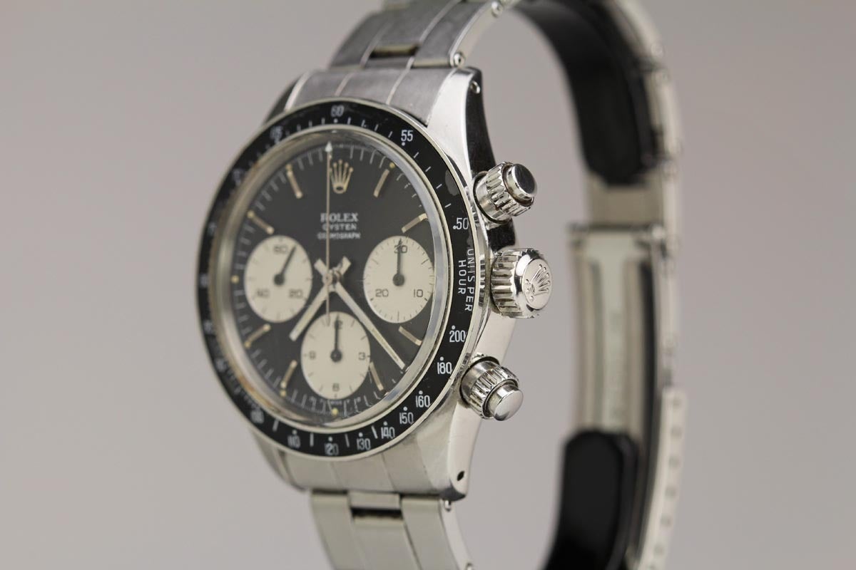 Rolex Stainless Steel Daytona Cosmograph Wristwatch Ref 6263 In Excellent Condition In Miami Beach, FL