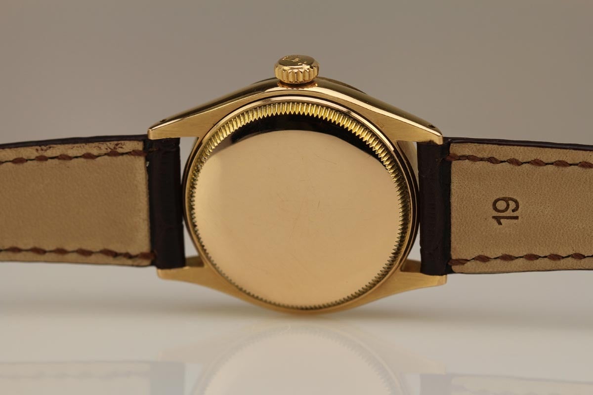Men's Rolex Rose Gold Chronometre Oyster Perpetual Wristwatch Ref 6284