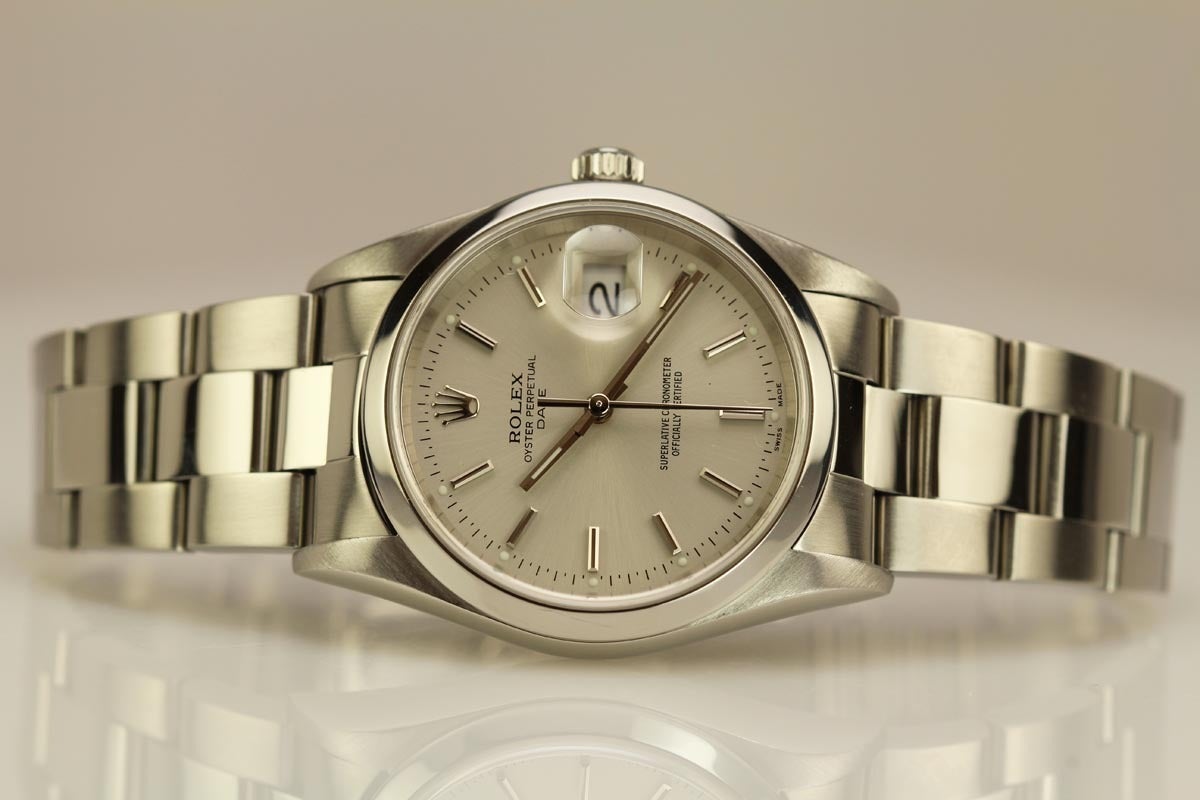 Rolex Stainless Steel Midsize Date Wristwatch Ref 15200 3