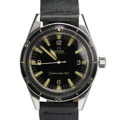 Vintage Omega Stainless Steel Seamaster 300 Wristwatch circa 1964