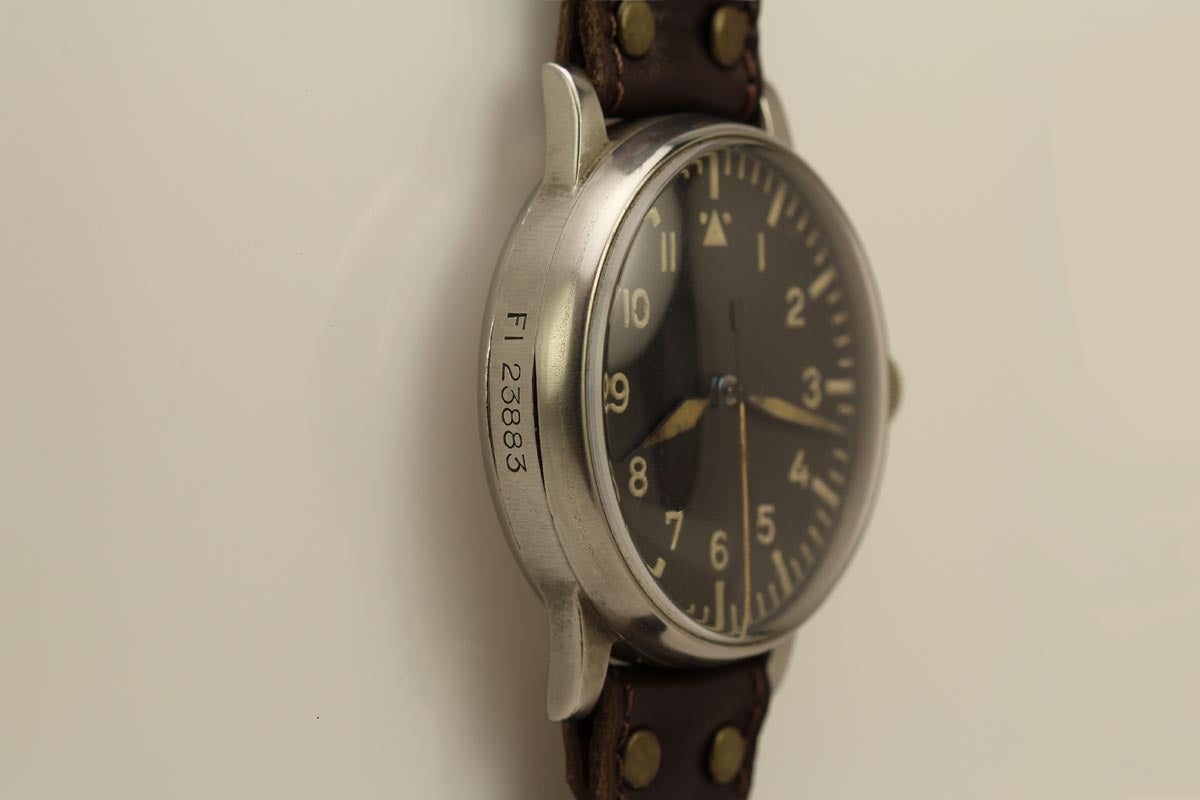 A. Lange & Söhne Nickel Silver WWII Pilot's Wristwatch In Excellent Condition In Miami Beach, FL