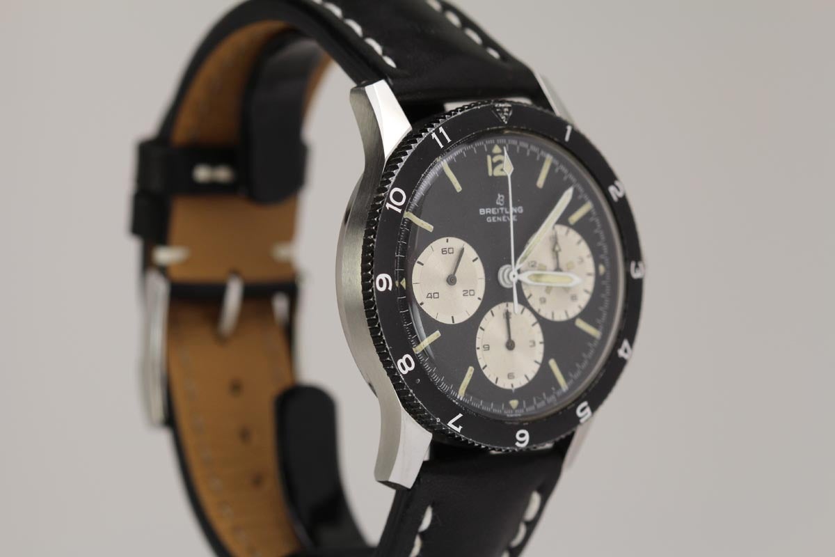 Men's Breitling Stainless Steel Co-Pilot Ref 765 CP Wristwatch c. 1967