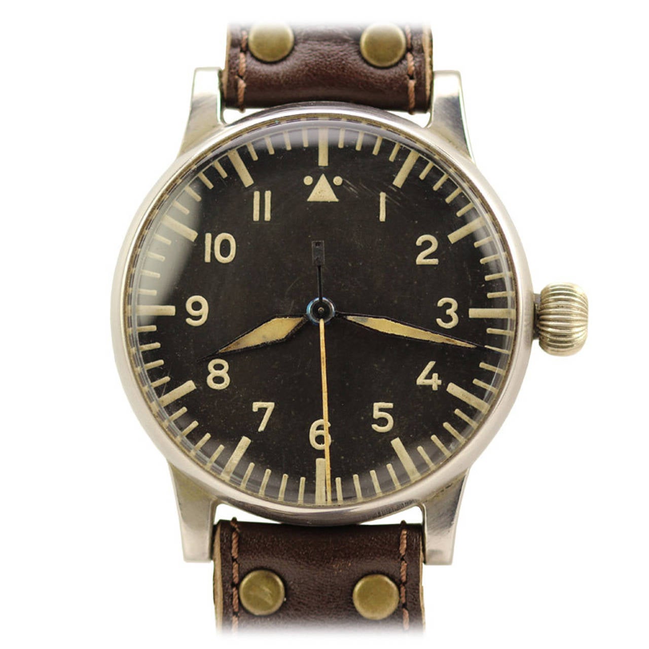 A. Lange & Söhne Nickel Silver WWII Pilot's Wristwatch