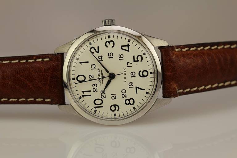Longines Stainless Steel Wristwatch circa 1966 3