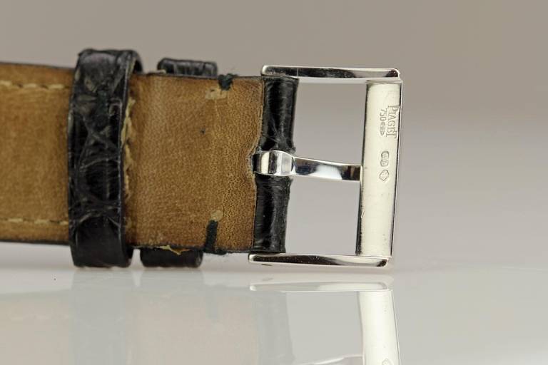 Women's Piaget Lady's White Gold Diamond Wristwatch Ref 9895