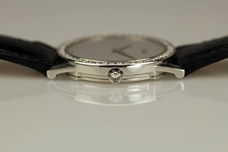 Piaget Lady's White Gold Diamond Wristwatch Ref 9895 1