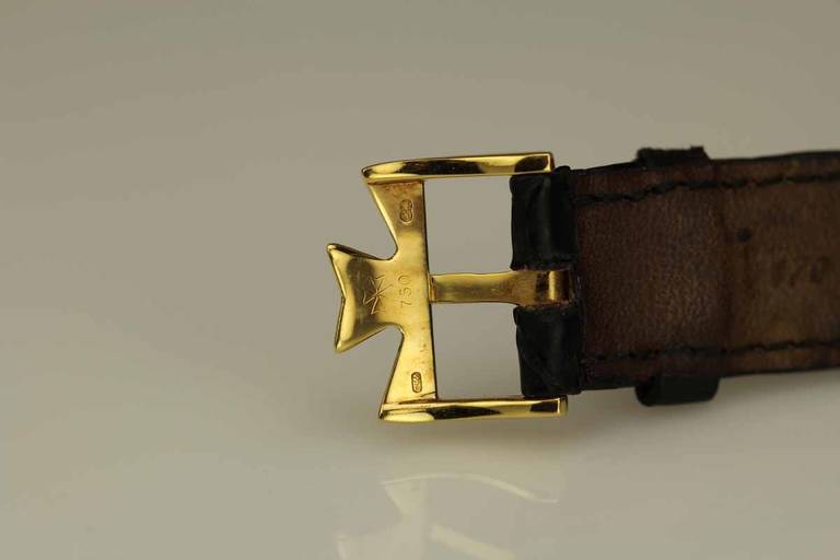 Vacheron Constantin Yellow Gold Cushion Wristwatch Ref 33595 In Good Condition In Miami Beach, FL