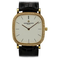 Vacheron Constantin Yellow Gold Cushion Wristwatch Ref 33595