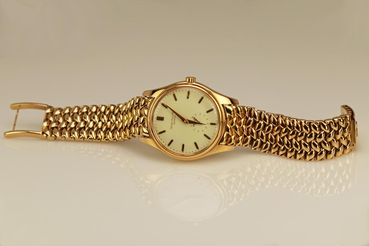 Patek Philippe Rose Gold Serpico de Laino Wristwatch Ref 2526 In Excellent Condition In Miami Beach, FL