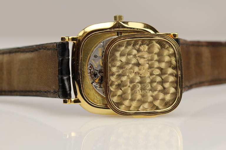 Vacheron Constantin Yellow Gold Cushion Wristwatch Ref 33595 2