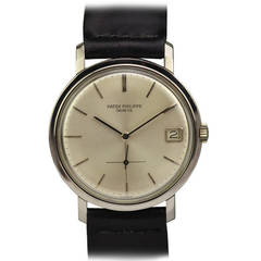 Patek Philippe White Gold Automatic Wristwatch Ref 3445 circa 1960s