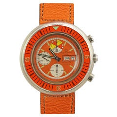 Retro AquaDive Stainless Steel Carribean Chronograph Wristwatch c. 1970s