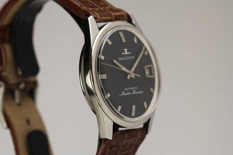 Jaeger-LeCoultre Stainless Steel Master Marine Wristwatch circa 1960s 2