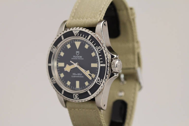 Tudor Submariner, Ref. 94010, with snowflake hands, the caliber 2776 automatic movement, and a Rolex case.