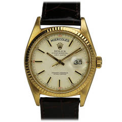 Rolex Yellow Gold Day-Date President Wristwatch Ref 1803 circa 1967