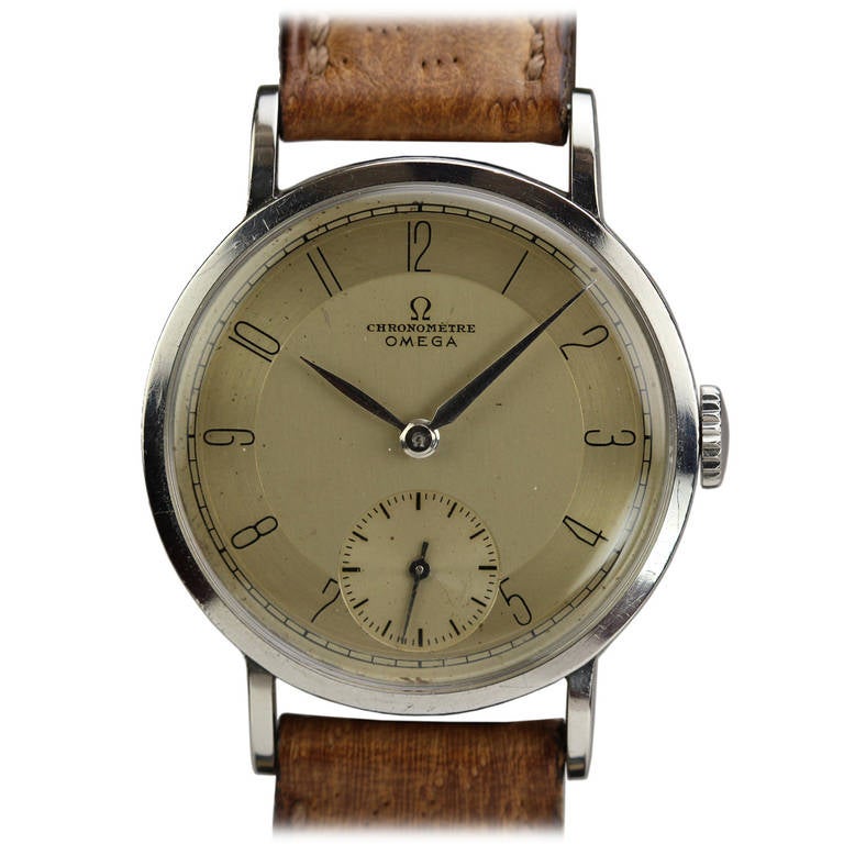 Omega Stainless Steel Chronometre Wristwatch Ref 2364