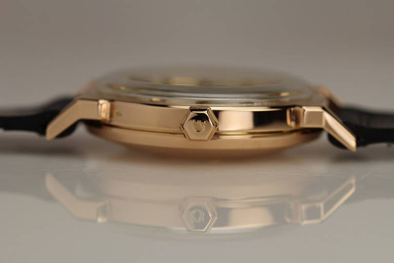 Omega Rose Gold Seamaster XVI Commemorative Wristwatch Melbourne Olympics 1956 1