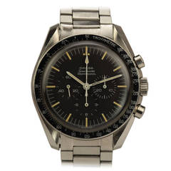 Omega Stainless Steel Speedmaster Professional Chronograph Watch circa 1960s