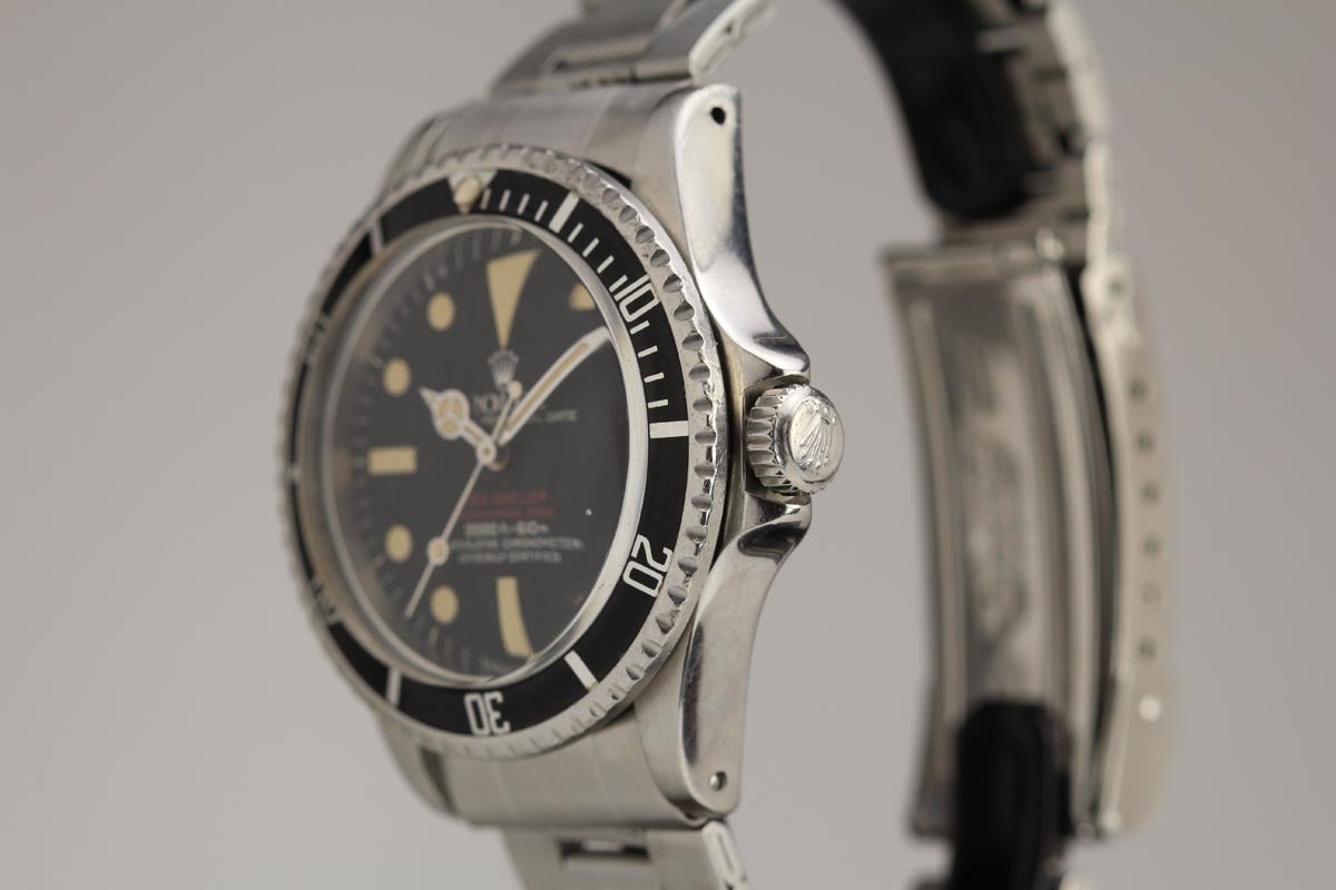 Rolex Stainless Steel Double Red Sea-Dweller Wristwatch, circa 1977