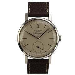 Retro Patek Philippe Stainless Steel Amagnetic Wristwatch Ref 3417 circa 1962