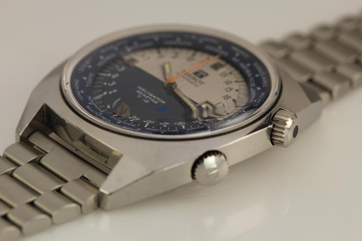 Men's Tissot Stainless Steel Navigator Seastar Automatic Wristwatch 
