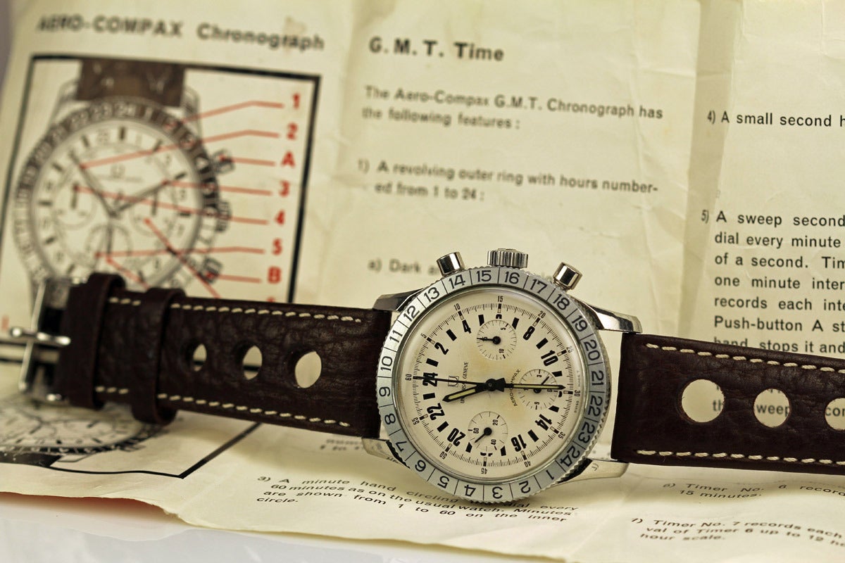 universal geneve aero compax 24 hour chronograph