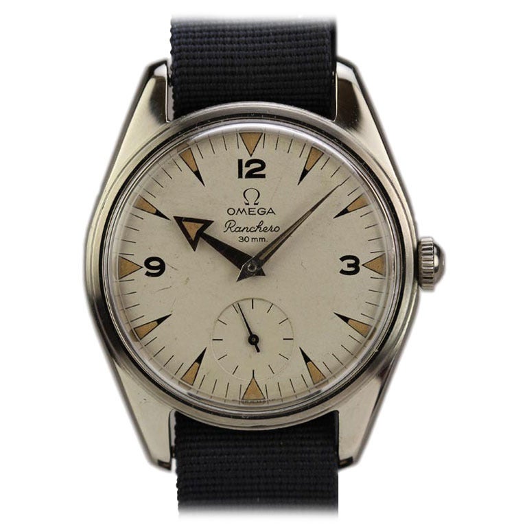 Omega Stainless Steel Ranchero Wristwatch circa 1960s