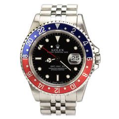 Rolex Stainless Steel GMT-Master Wristwatch Ref 16700 circa 1990s