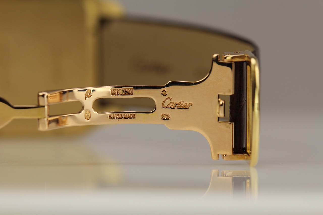 Cartier Yellow Gold Santos manual-wind Wristwatch  1