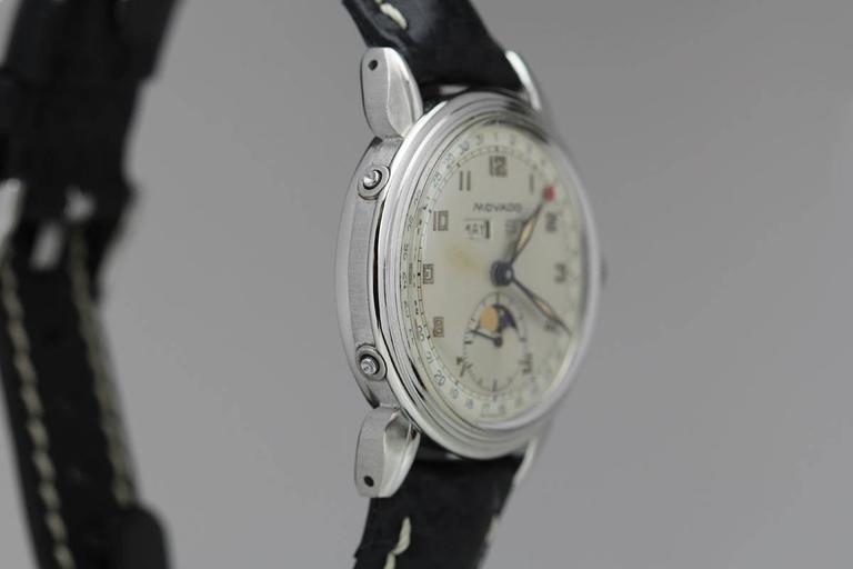 Boîtier De Montre Movado Triple Date Calibre 475 Référence 14858 - New Old Stock Des Années 1940