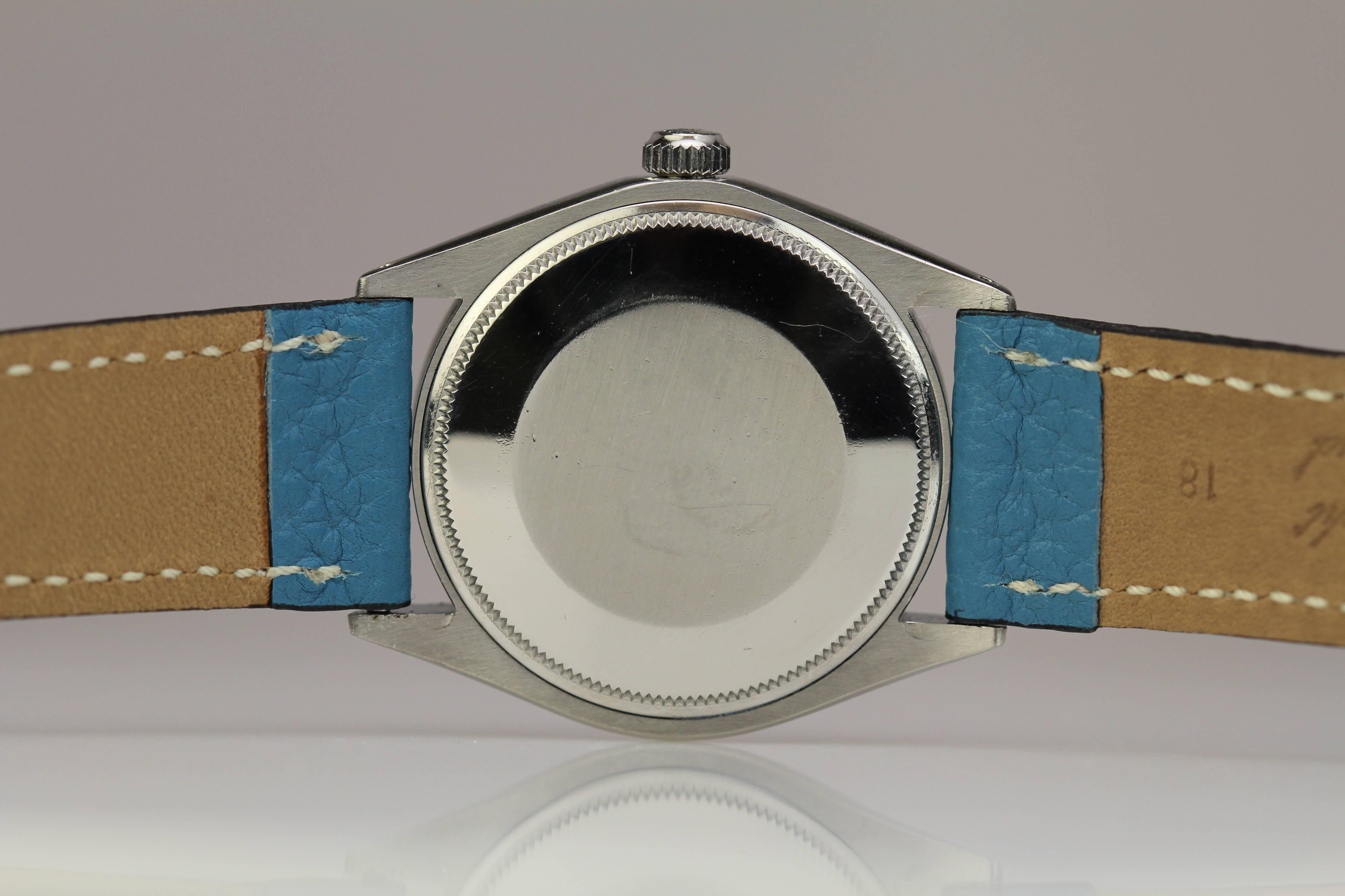 Rolex Stainless Steel Air King Ref 5500 Wristwatch c. 1974 1