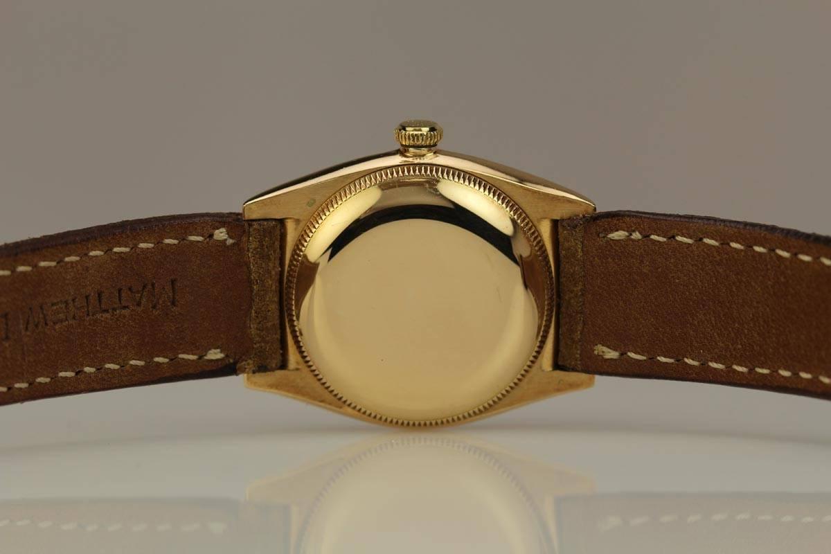 Women's or Men's Rolex Yellow Gold Bubbleback Wristwatch 