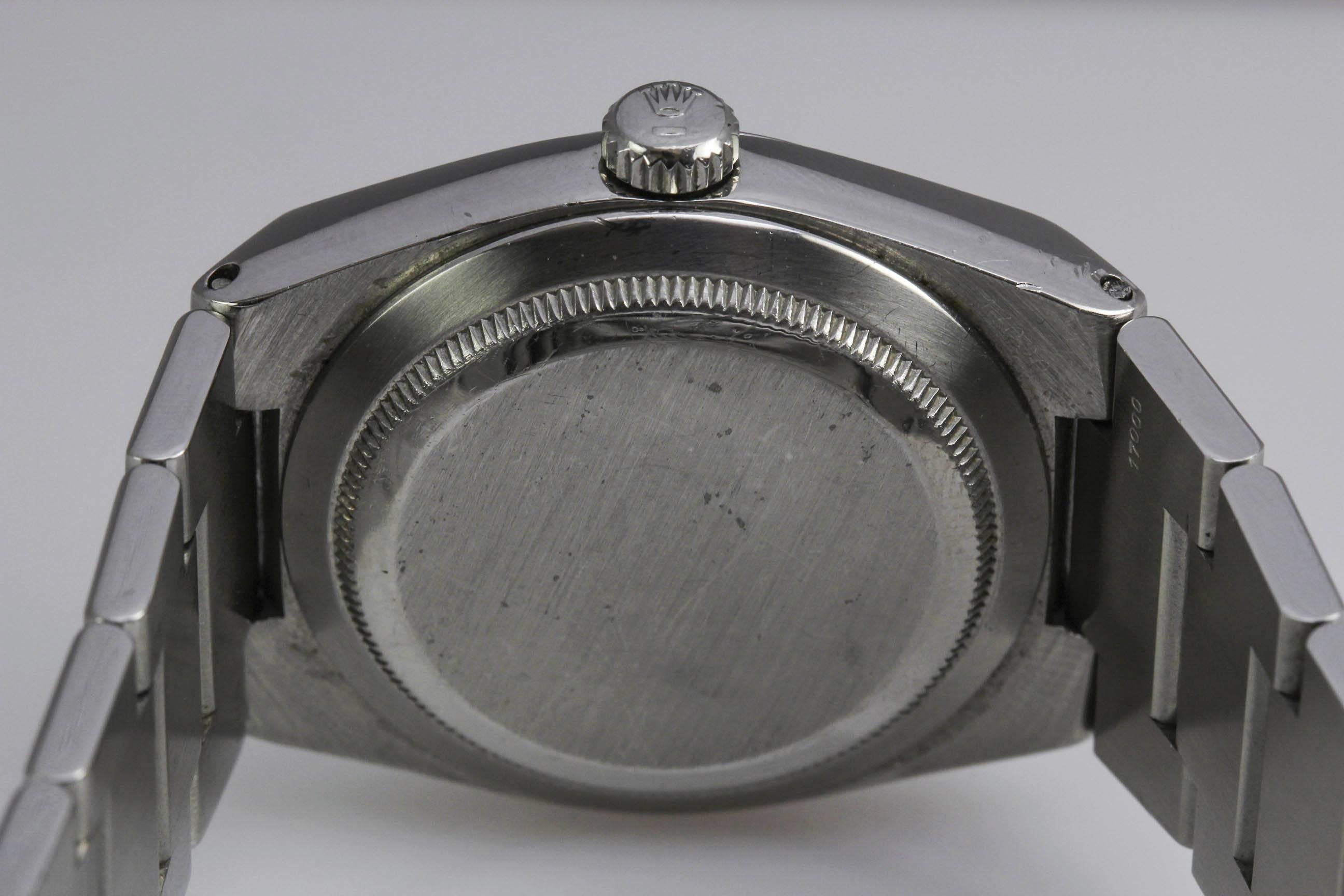 Men's Rolex Stainless Steel Oysterquartz Datejust Wristwatch Ref 17000 