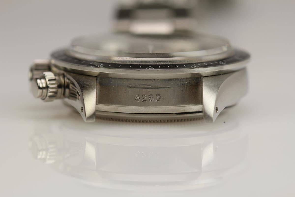 Rolex Stainless Steel Cosmograph Daytona Ref 6263 Wristwatch c. 1979 4