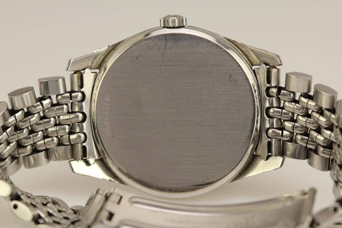 Omega Stainless Steel Seamaster Wristwatch on Original Omega Bracelet In Excellent Condition In Miami Beach, FL