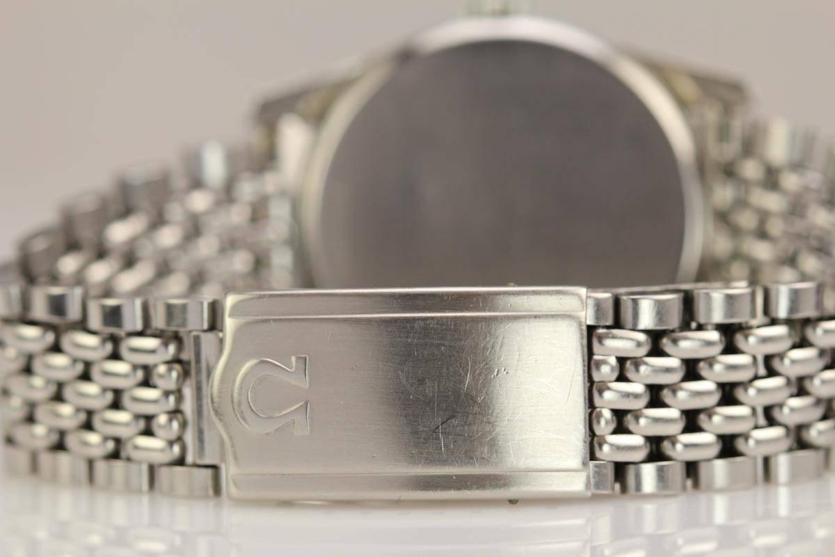 Men's Omega Stainless Steel Seamaster Wristwatch on Original Omega Bracelet